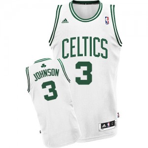 Maillot NBA Boston Celtics #3 Dennis Johnson Blanc Adidas Swingman Home - Homme