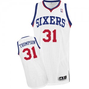 Maillot NBA Blanc Hollis Thompson #31 Philadelphia 76ers Home Authentic Homme Adidas