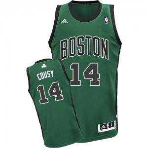 Boston Celtics Bob Cousy #14 Alternate Swingman Maillot d'équipe de NBA - Vert (No. noir) pour Homme