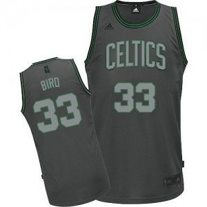 Maillot Swingman Boston Celtics NBA Graystone Fashion Gris - #33 Larry Bird - Homme