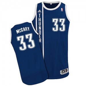 Oklahoma City Thunder #33 Adidas Alternate Bleu marin Authentic Maillot d'équipe de NBA Le meilleur cadeau - Mitch McGary pour Homme