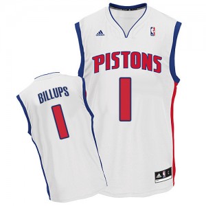 Detroit Pistons #1 Adidas Home Blanc Swingman Maillot d'équipe de NBA Discount - Chauncey Billups pour Homme