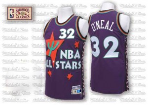 Orlando Magic Shaquille O'Neal #32 Throwback 1995 All Star Swingman Maillot d'équipe de NBA - Violet pour Homme