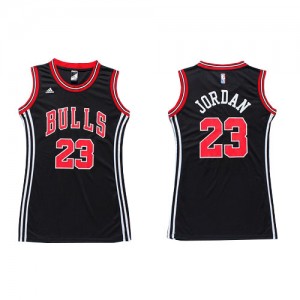 Maillot Adidas Noir Dress Authentic Chicago Bulls - Michael Jordan #23 - Femme