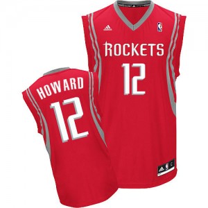 Maillot NBA Houston Rockets #12 Dwight Howard Rouge Adidas Swingman Road - Homme
