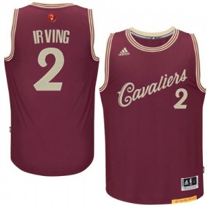 Maillot Authentic Cleveland Cavaliers NBA 2015-16 Christmas Day Rouge - #2 Kyrie Irving - Homme