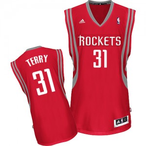 Houston Rockets #31 Adidas Road Rouge Swingman Maillot d'équipe de NBA pas cher - Jason Terry pour Homme