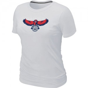 Atlanta Hawks Big & Tall Tee-Shirt d'équipe de NBA - Blanc pour Femme