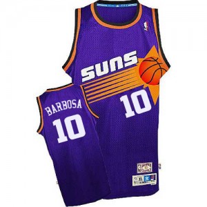 Maillot NBA Violet Leandro Barbosa #10 Phoenix Suns Throwback Authentic Homme Adidas