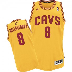 Maillot NBA Cleveland Cavaliers #8 Matthew Dellavedova Or Adidas Swingman Alternate - Homme