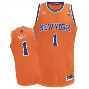 New York Knicks #1 Adidas Alternate Orange Swingman Maillot d'équipe de NBA Peu co?teux - Alexey Shved pour Homme