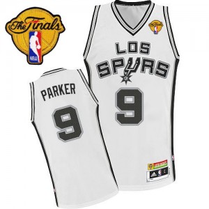 Maillot NBA Authentic Tony Parker #9 San Antonio Spurs Latin Nights Finals Patch Blanc - Homme