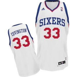 Philadelphia 76ers #33 Adidas Home Blanc Swingman Maillot d'équipe de NBA Soldes discount - Robert Covington pour Homme