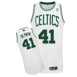 Maillot NBA Blanc Kelly Olynyk #41 Boston Celtics Home Authentic Homme Adidas