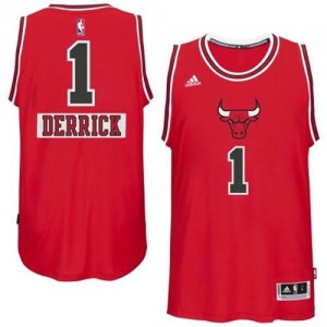 Chicago Bulls Derrick Rose #1 2014-15 Christmas Day Authentic Maillot d'équipe de NBA - Rouge pour Enfants