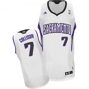 Sacramento Kings Darren Collison #7 Home Swingman Maillot d'équipe de NBA - Blanc pour Homme
