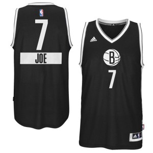 Brooklyn Nets #7 Adidas 2014-15 Christmas Day Noir Swingman Maillot d'équipe de NBA Discount - Joe Johnson pour Homme