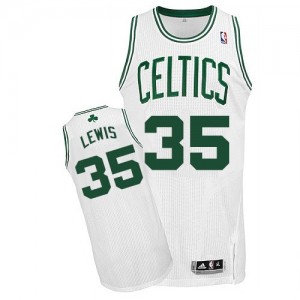 Maillot NBA Blanc Reggie Lewis #35 Boston Celtics Home Authentic Homme Adidas