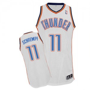 Maillot NBA Authentic Detlef Schrempf #11 Oklahoma City Thunder Home Blanc - Homme