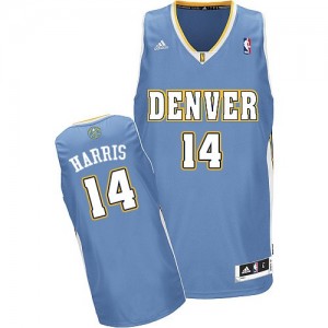 Maillot NBA Denver Nuggets #14 Gary Harris Bleu clair Adidas Swingman Road - Homme