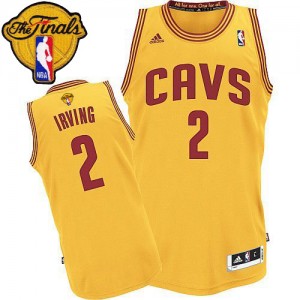 Maillot Swingman Cleveland Cavaliers NBA Alternate 2015 The Finals Patch Or - #2 Kyrie Irving - Homme
