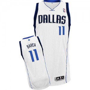 Dallas Mavericks Jose Barea #11 Home Authentic Maillot d'équipe de NBA - Blanc pour Homme