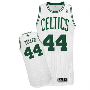 Maillot NBA Blanc Tyler Zeller #44 Boston Celtics Home Authentic Homme Adidas
