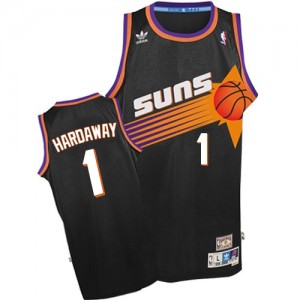 Maillot NBA Noir Penny Hardaway #1 Phoenix Suns Throwback Authentic Homme Adidas