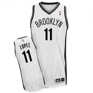 Maillot NBA Authentic Brook Lopez #11 Brooklyn Nets Home Blanc - Homme