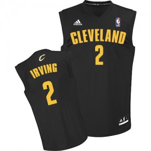 Cleveland Cavaliers #2 Adidas Fashion Noir Authentic Maillot d'équipe de NBA vente en ligne - Kyrie Irving pour Homme
