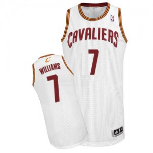 Maillot Adidas Blanc Home Authentic Cleveland Cavaliers - Mo Williams #7 - Homme