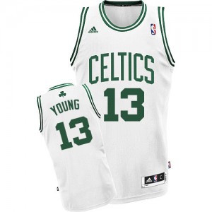 Maillot NBA Blanc James Young #13 Boston Celtics Home Swingman Homme Adidas
