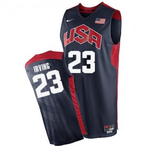 Team USA Nike Kyrie Irving #23 2012 Olympics Swingman Maillot d'équipe de NBA - Bleu marin pour Homme