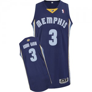 Maillot Adidas Bleu marin Road Authentic Memphis Grizzlies - Shareef Abdur-Rahim #3 - Homme