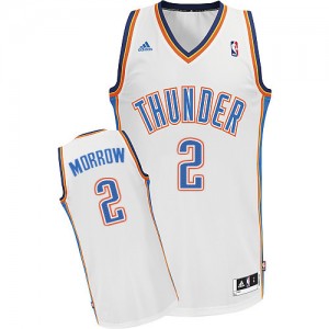 Oklahoma City Thunder #2 Adidas Home Blanc Swingman Maillot d'équipe de NBA Vente pas cher - Anthony Morrow pour Homme