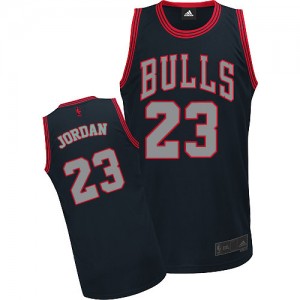 Maillot NBA Authentic Michael Jordan #23 Chicago Bulls Graystone Fashion Noir - Homme