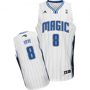 Maillot NBA Orlando Magic #8 Channing Frye Blanc Adidas Swingman Home - Homme