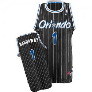 Maillot NBA Authentic Penny Hardaway #1 Orlando Magic Throwback Noir - Homme