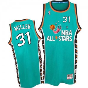 Maillot NBA Swingman Reggie Miller #31 Indiana Pacers 1996 All Star Throwback Bleu clair - Homme