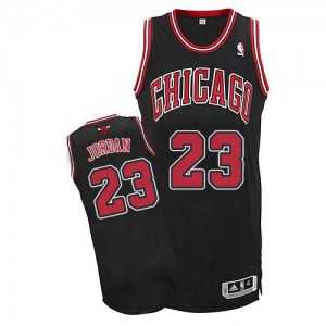Maillot NBA Noir Michael Jordan #23 Chicago Bulls Alternate Authentic Homme Adidas