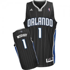 Orlando Magic Tracy Mcgrady #1 Alternate Swingman Maillot d'équipe de NBA - Noir pour Homme