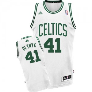 Maillot Adidas Blanc Home Swingman Boston Celtics - Kelly Olynyk #41 - Homme