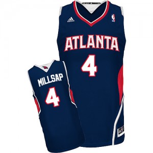Maillot NBA Swingman Paul Millsap #4 Atlanta Hawks Road Bleu marin - Homme