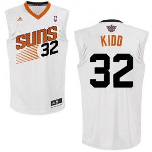 Maillot NBA Phoenix Suns #32 Jason Kidd Blanc Adidas Swingman Home - Homme