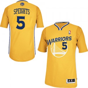 Golden State Warriors #5 Adidas Alternate Or Authentic Maillot d'équipe de NBA en ligne pas chers - Marreese Speights pour Homme