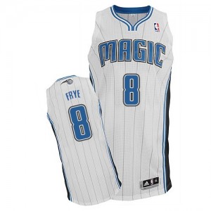 Maillot Adidas Blanc Home Authentic Orlando Magic - Channing Frye #8 - Homme