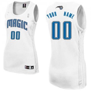 Maillot NBA Blanc Authentic Personnalisé Orlando Magic Home Femme Adidas