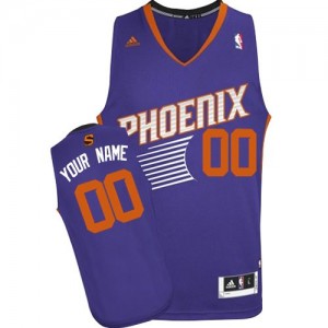 Phoenix Suns Personnalisé Adidas Road Violet Maillot d'équipe de NBA Promotions - Swingman pour Homme