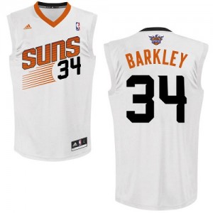 Maillot Adidas Blanc Home Swingman Phoenix Suns - Charles Barkley #34 - Homme
