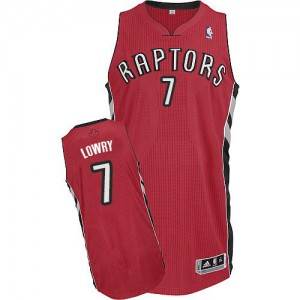 Maillot NBA Rouge Kyle Lowry #7 Toronto Raptors Road Authentic Enfants Adidas